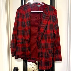 Plaid blazer